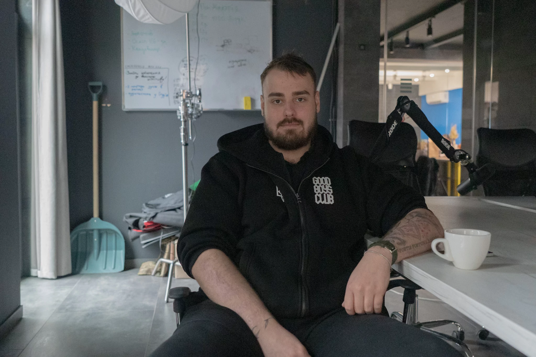 Костянтин, ветеран з ампутацією обох кінцівок