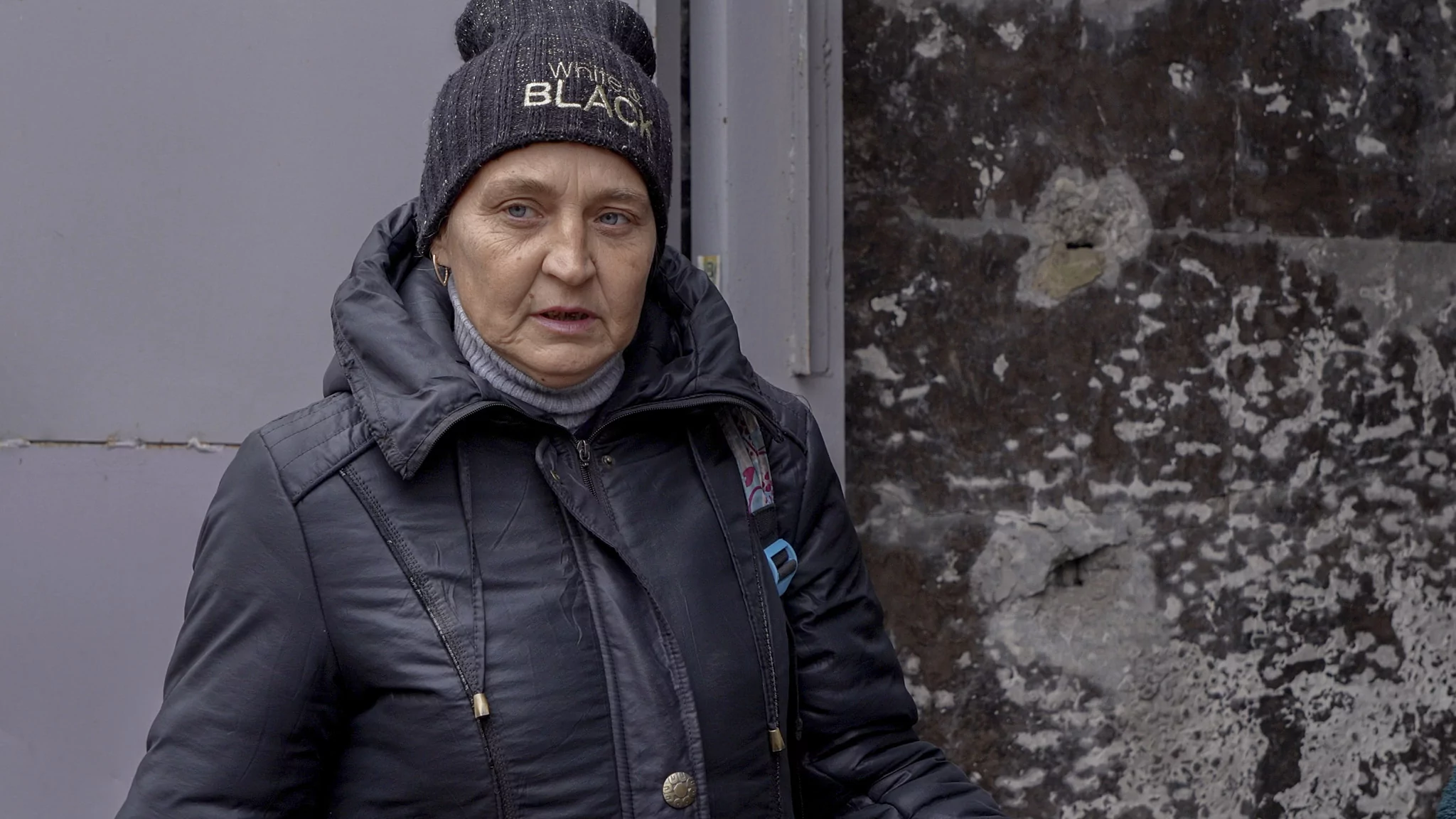 Oksana, a local resident of Kozacha Lopan. Slatyne, October 2025 / Photo: Polina Kulish, Gwara Media