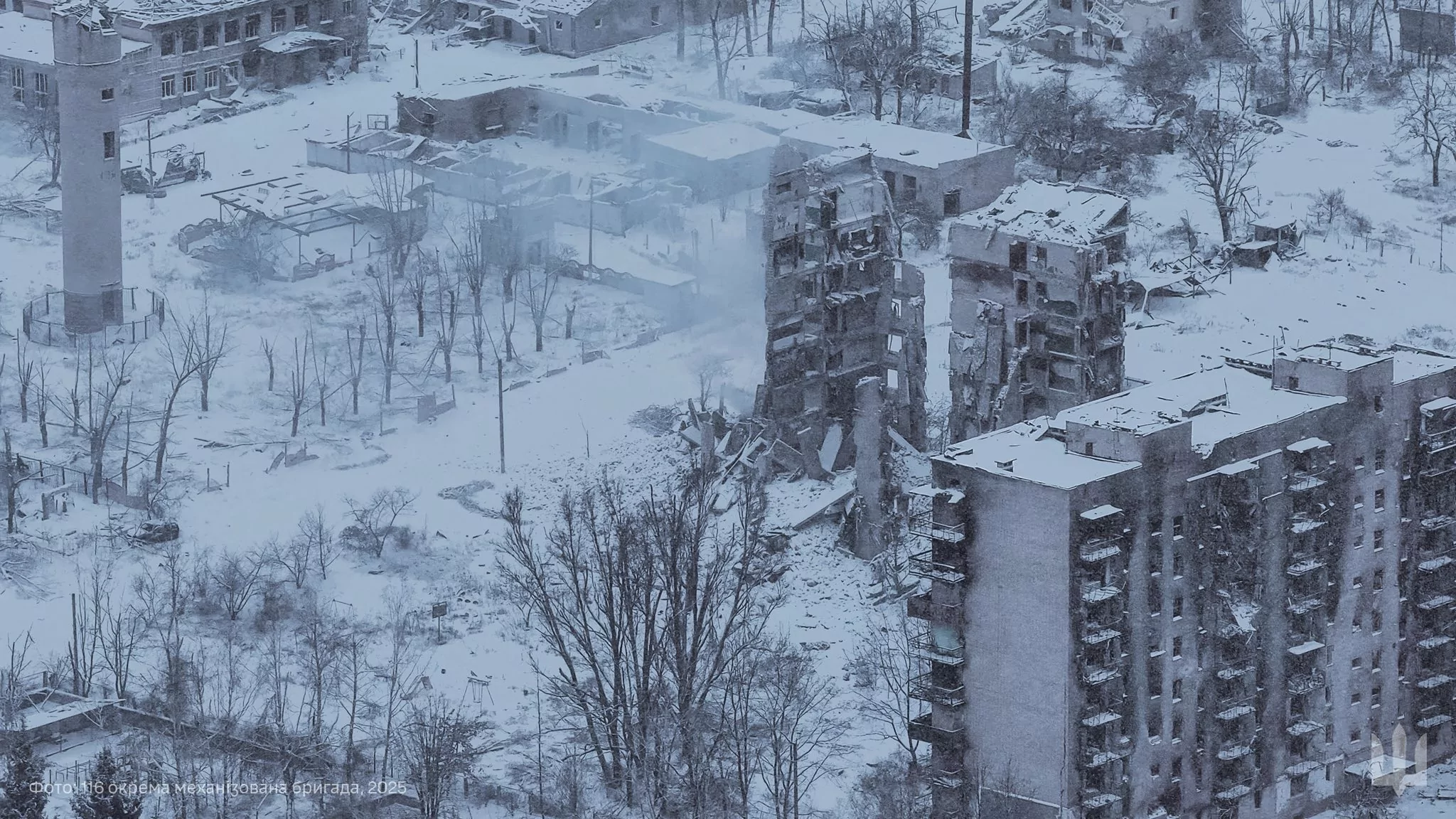 Зруйноване місто Куп'янськ