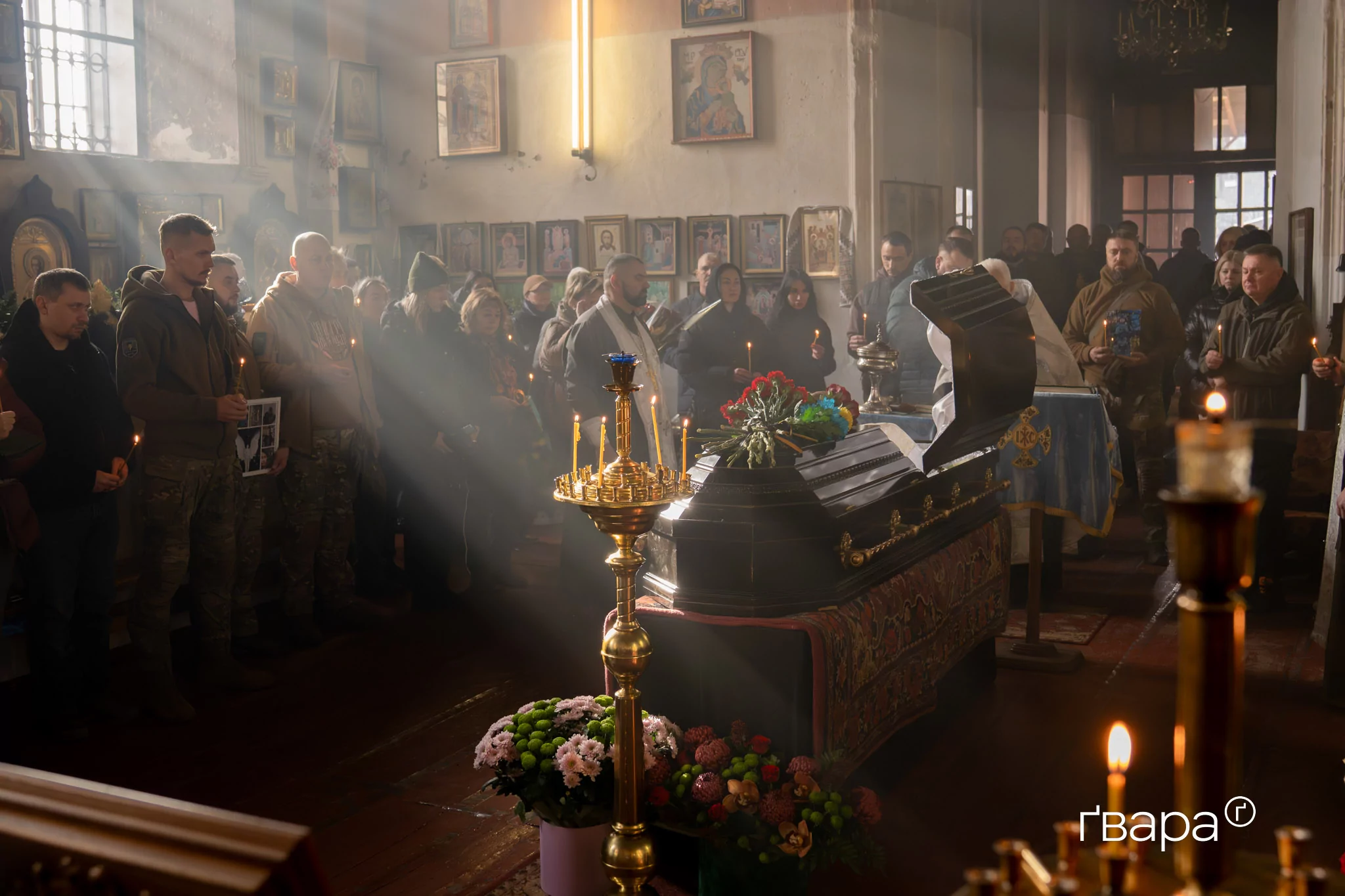 Прощання з Мариною Воронцовою, військовою &laquo;Гострих Картузів&raquo;. Вона загинула під час удару російської ракети на Покровському напрямку. Листопад 2025 року