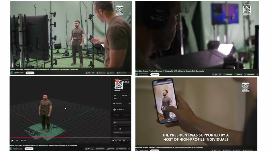 зображення до посту: Фейк. Президент Зеленський не був у Куп’янську біля стели, а записав селфі-відео на «зеленці»