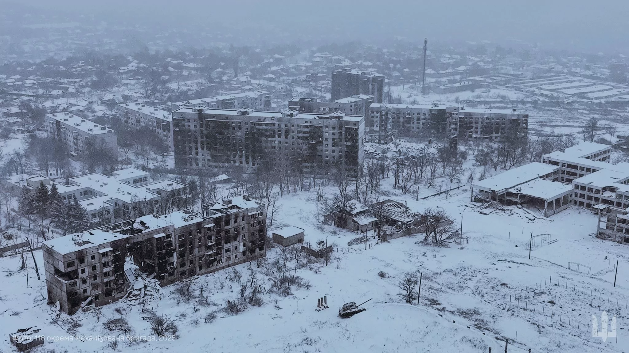 Kupiansk in December 2025