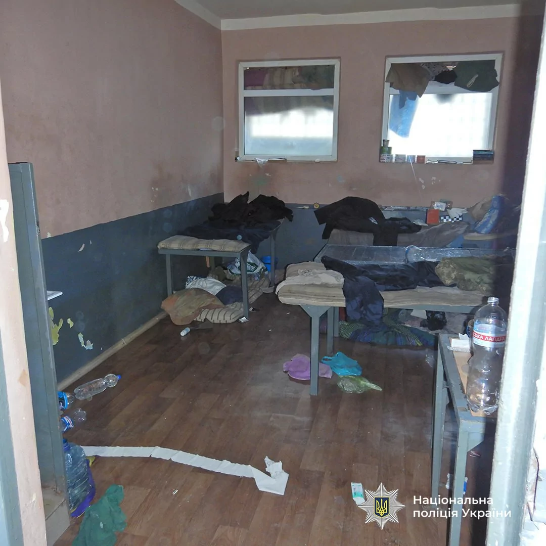 Photo of detention center organized by Russians in Kupiansk