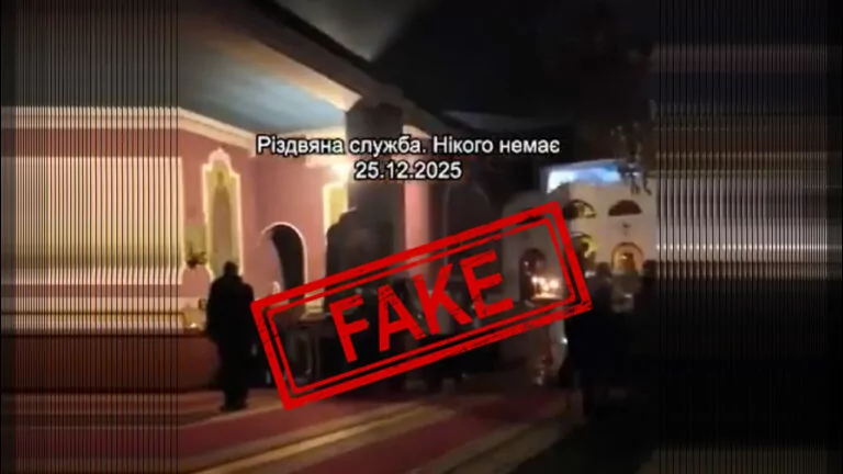 Фейк. Храм на Волині був порожнім на «нове Різдво»