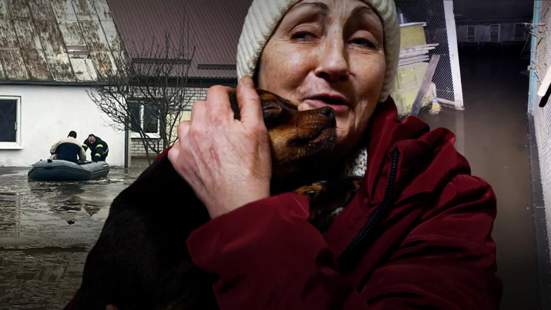 Місцева жителька Ізюма розповідає про підтоплення
