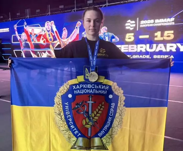 Kharkiv athlete Yana Shelemba won a gold medal at the European Championship of MMA.