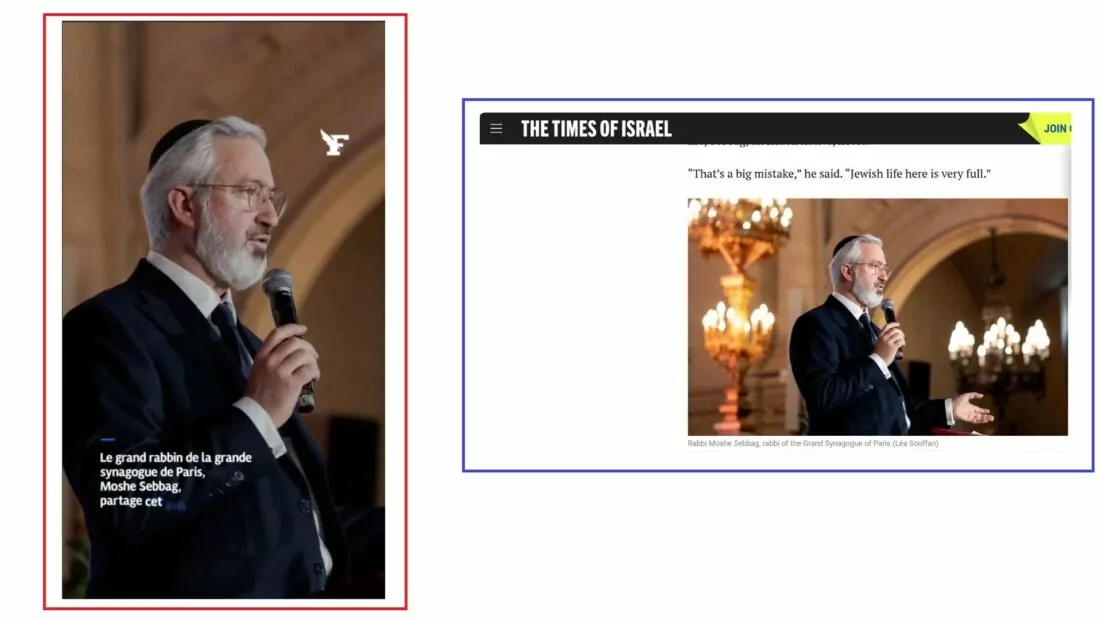 Фото рабина Великої синагоги Парижа Моше Себбаг