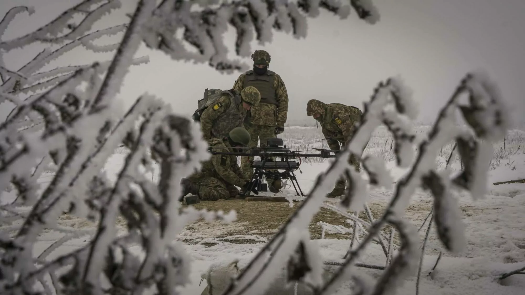 Ukrainian forces launch drone