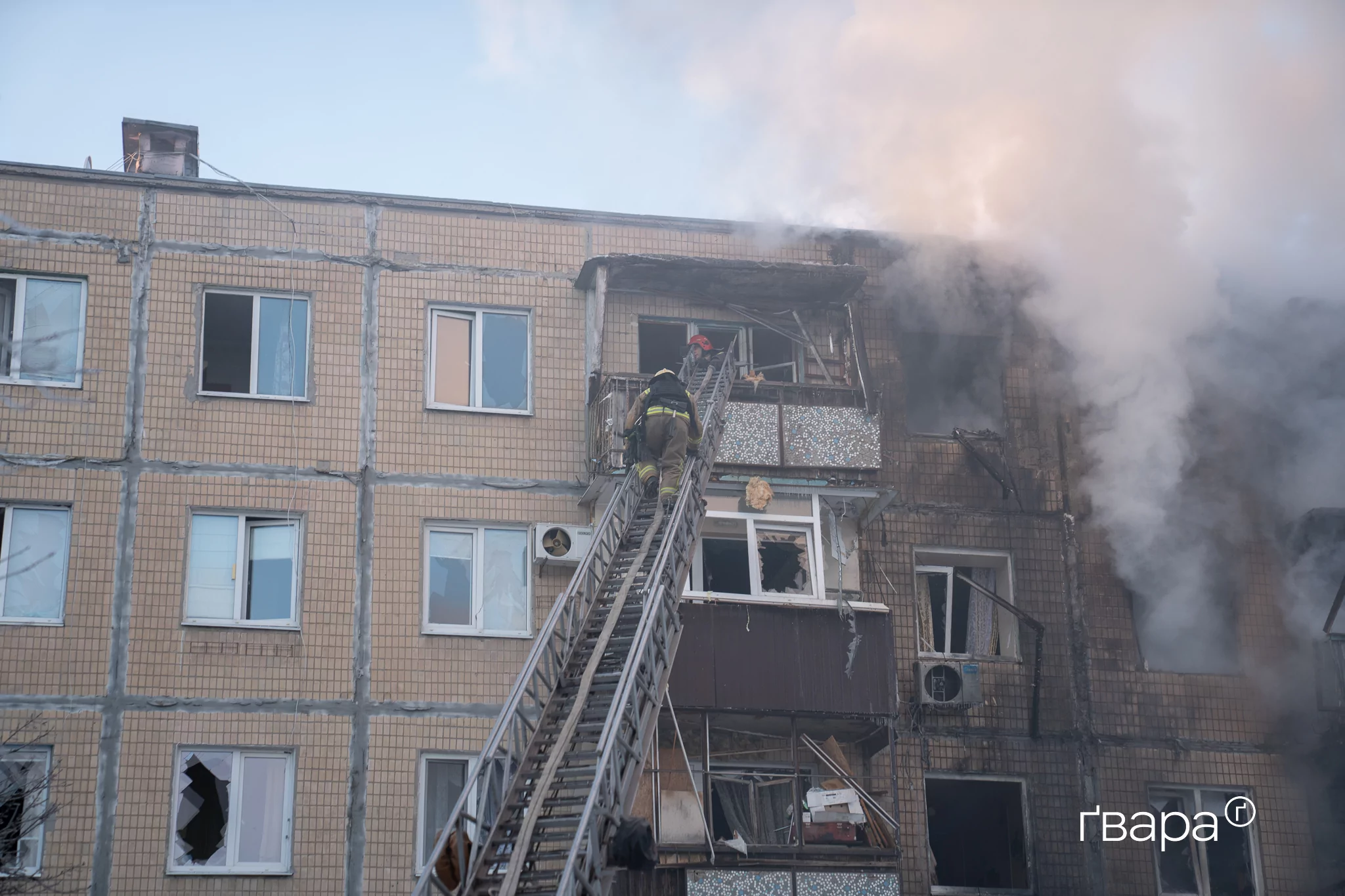 зображення до посту: Наслідки російської атаки по житловому будинку на Салтівці &mdash; ФОТО