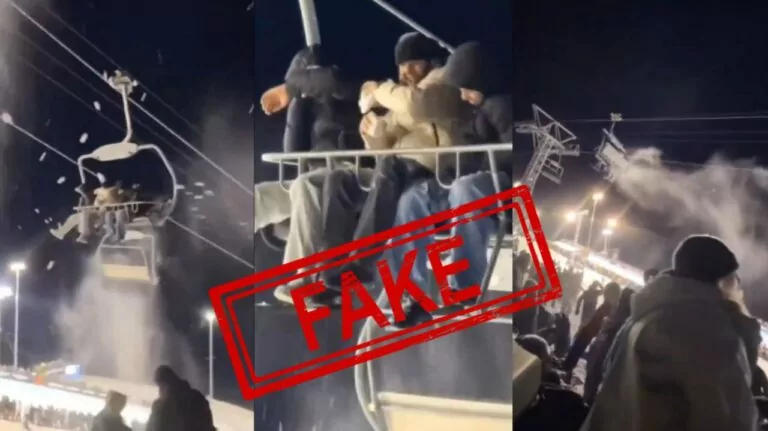 Фейк. У Швейцарії місцеві знущаються з українців, саджаючи їх у кабіни підіймачів та закидуючи снігом