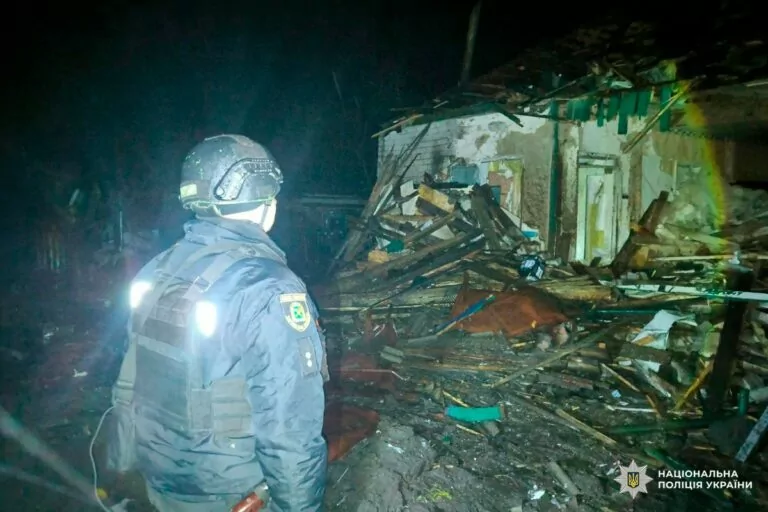 Russian drone hits residential neighborhood in Kupiansk district, injures 5 people, including child