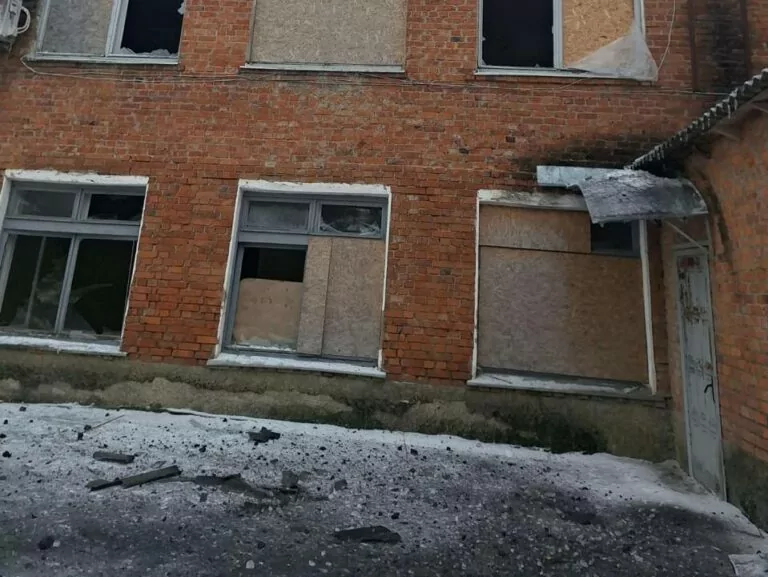 Russian drone attack building of former orphanage in Kharkiv oblast