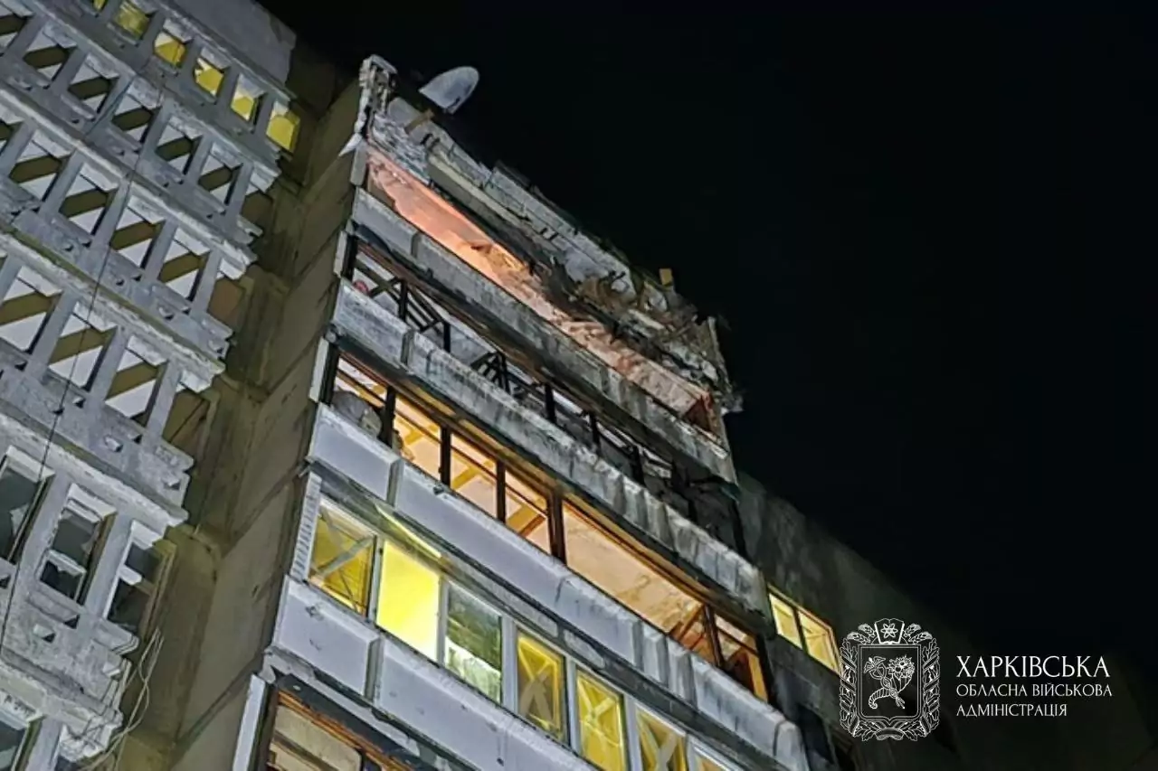 The consequences of the Russian attack on the nine-story apartment building in Kharkiv on Mar. 27