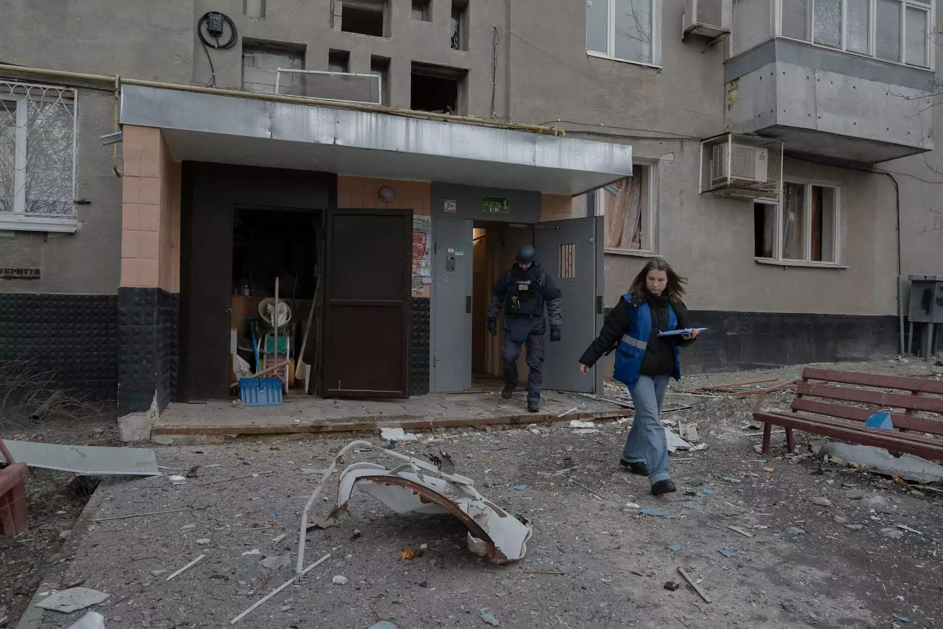 The consequences of the Russian attack on Kharkiv on Mar. 2