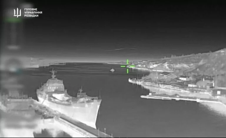 Ukrainian drones hit Russian military ships in Crimea over February