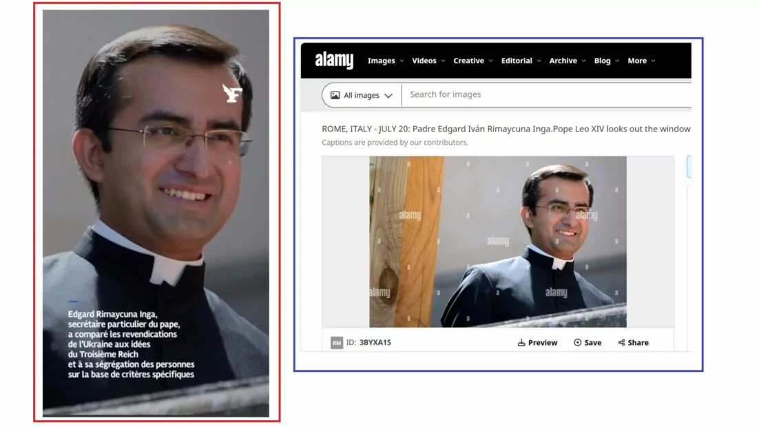Фото особистого секретаря Папи Римського Едґарда Рімайкуна Інга з літньої резиденції Папи у Кастель-Гандольфо
