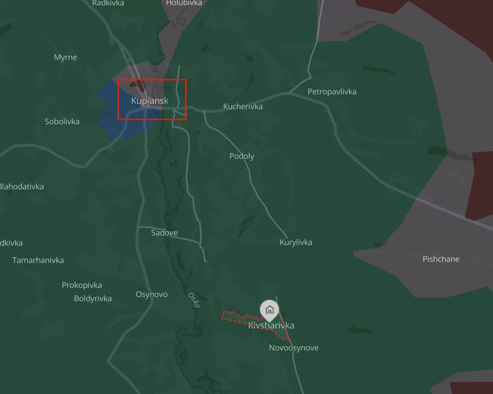 Situation on the Kupiansk axis