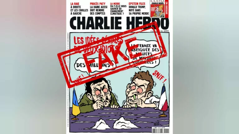 Фейк. Обкладинка Charlie Hebdo: «Геніальні ідеї двох ідіотів»