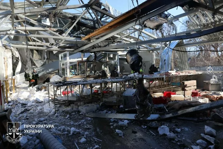 Russian drone attack on civilian business in Kharkiv kills 2, injures 7 people