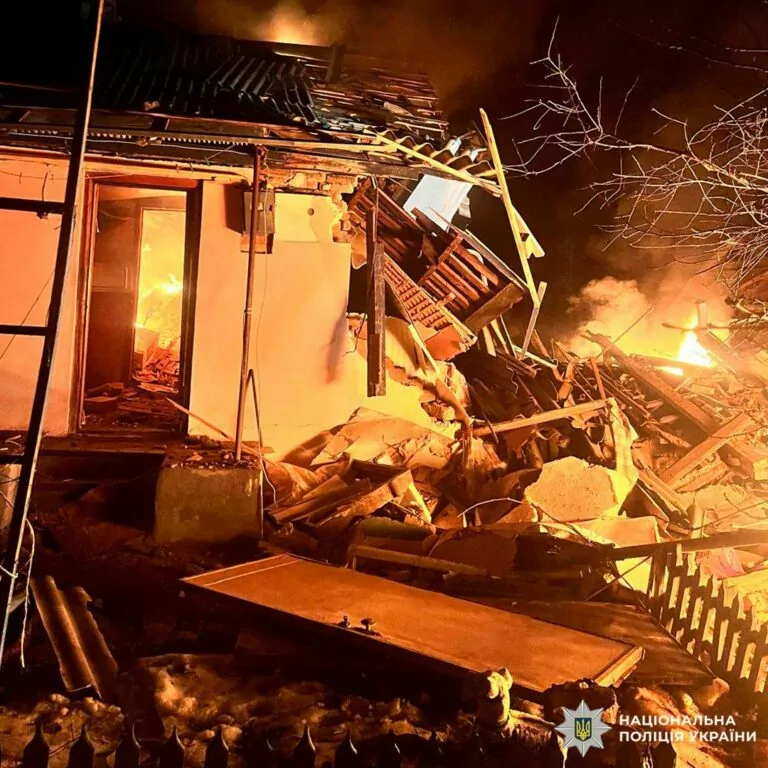 Russian drone hits house in Chuhuiv, kills 1, injures 2 people