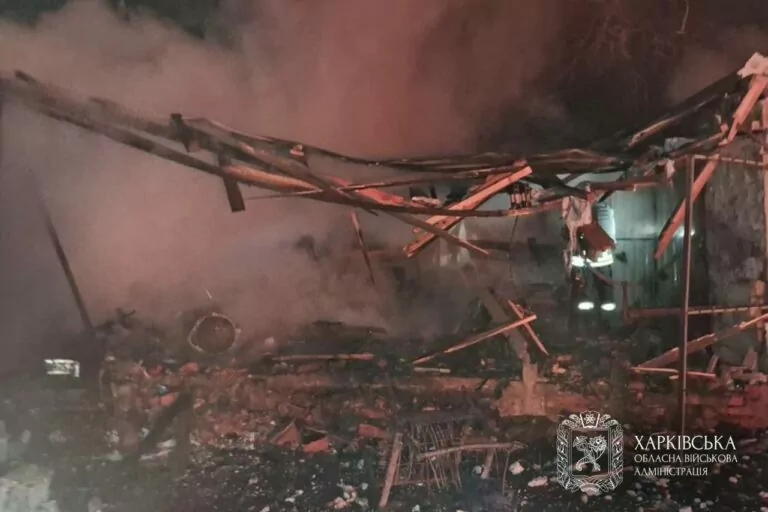 Russian drone attack damages houses, injures woman in Staryi Saltiv, Kharkiv oblast