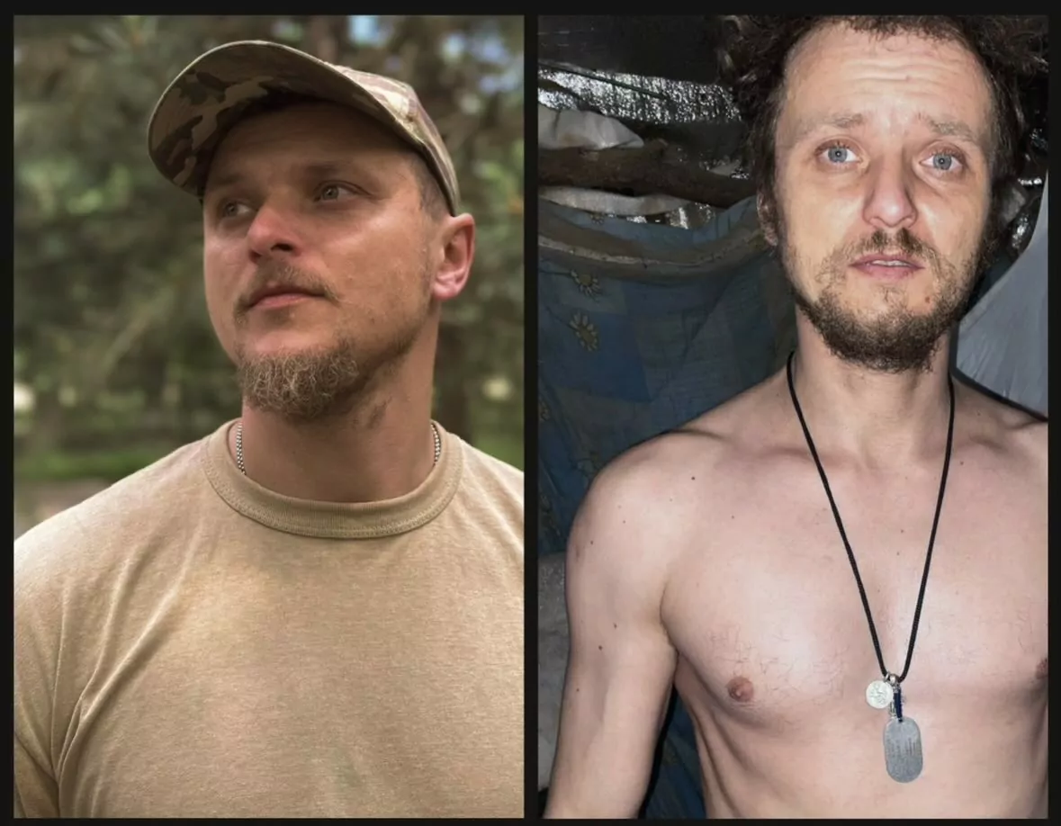 The photos show a man who allegedly to be Liubov Lebedyk's husband