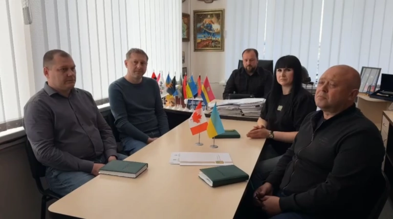 Kupiansk, city east of Kharkiv oblast, signed partnership memorandum with Windsor, Canada