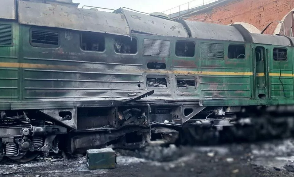 обстріл залізниці