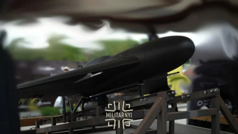 Ukraine presents Behemot middle-strike kamikaze drone with 2 warheads, flight range of over 180 miles  