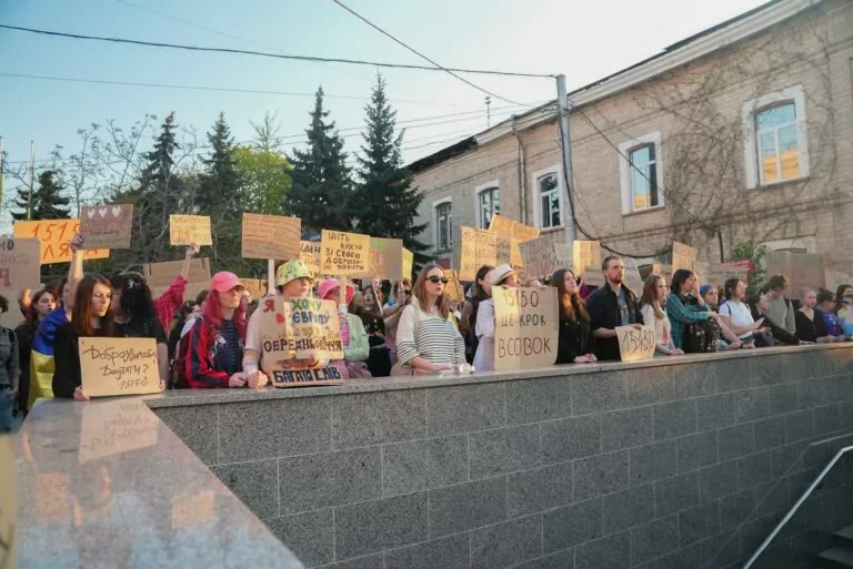 ‘This law is dangerous for Ukraine’s development’ — Kharkiv protesters demand to revise controversial Civil Code bill
