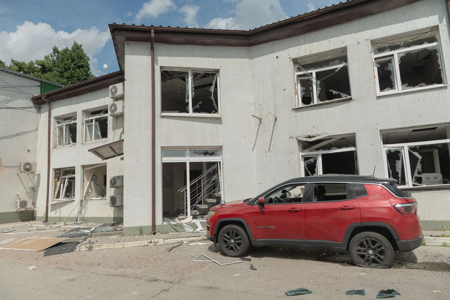 Damaged business in Derhschi