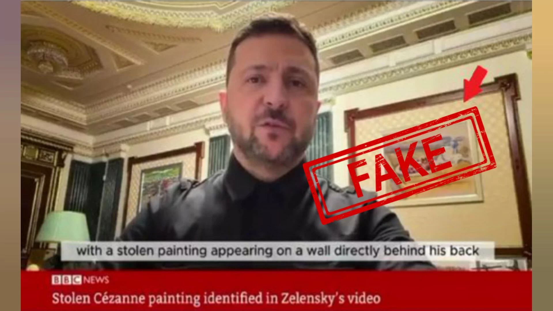Фейк про картину Сезанна в кабінеті Зеленського