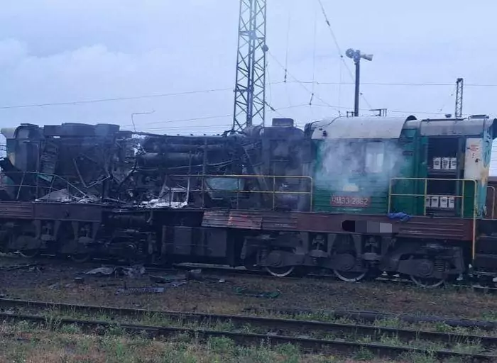 Russian forces attack railway infrastructure in Kharkiv oblast