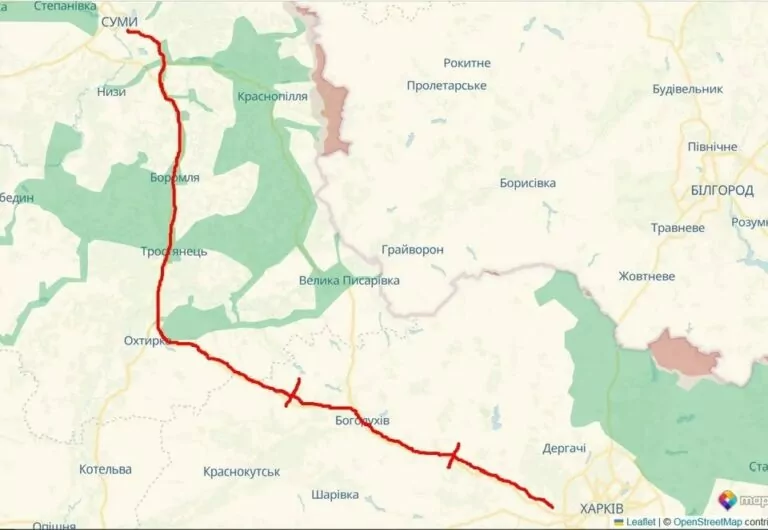 Росіяни почали атакувати трасу Харків — Суми