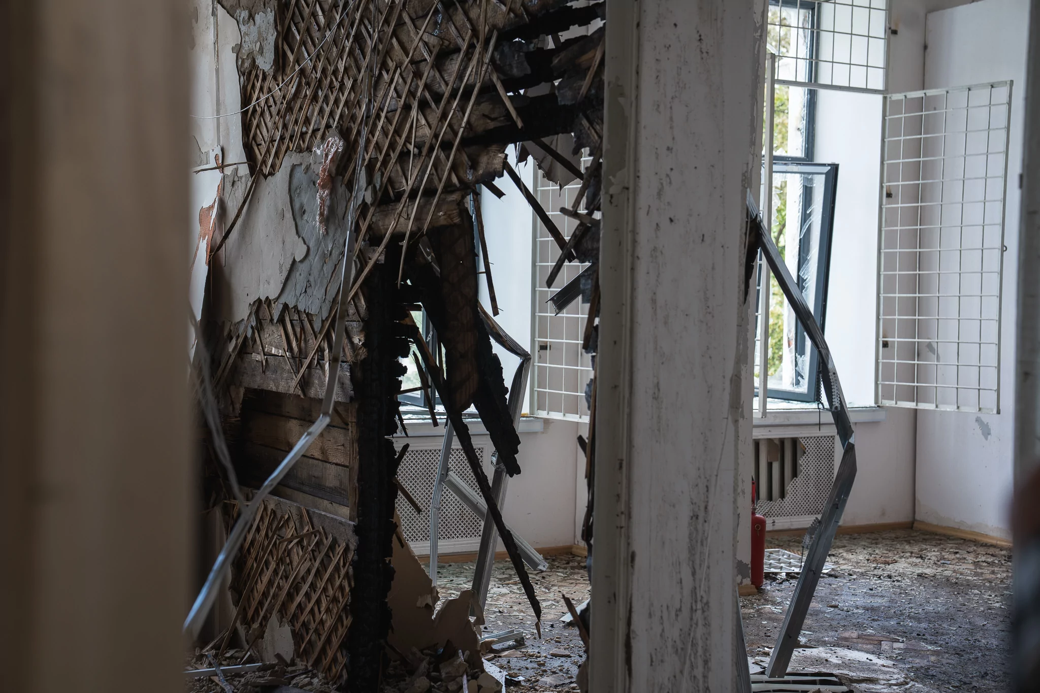 The consequences of the Russian attack on Kharkiv Art Museum / Photo: Gwara Media, Mia Kluishnikova