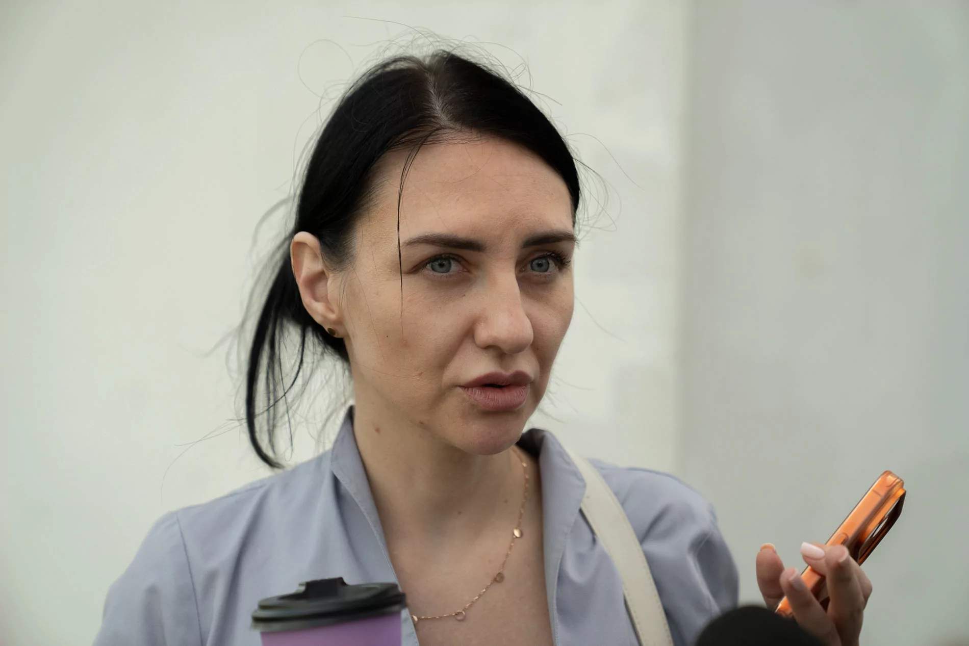 Kateryna, dentist of damaged clinic