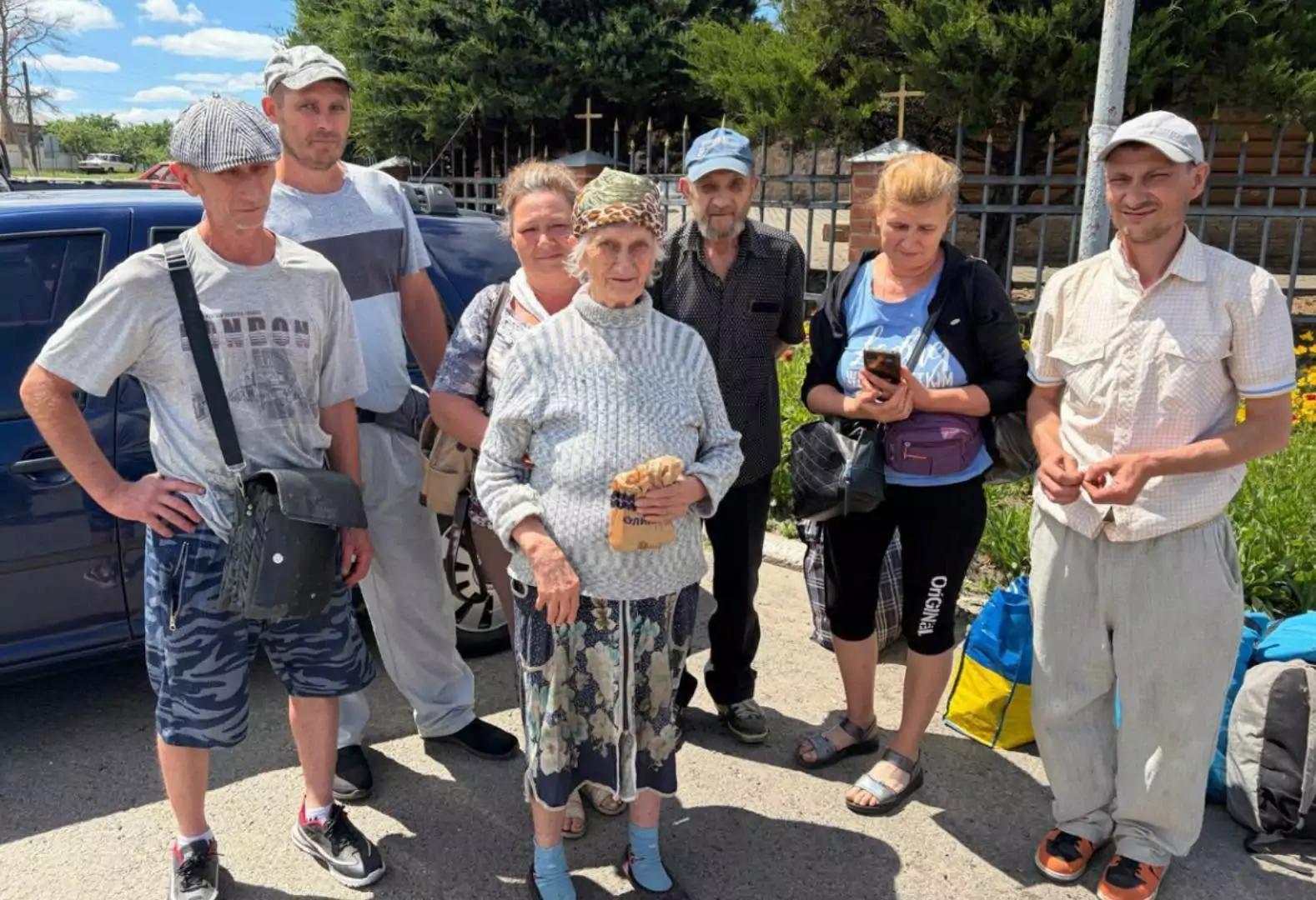 Evacuated people from the Kupiansk district