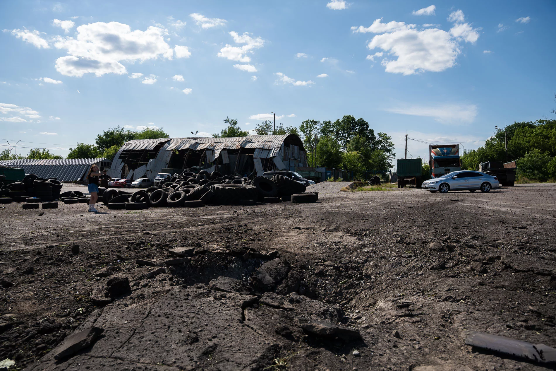 The consequences of the Russian attack on Kharkiv on Jul. 7, 2026