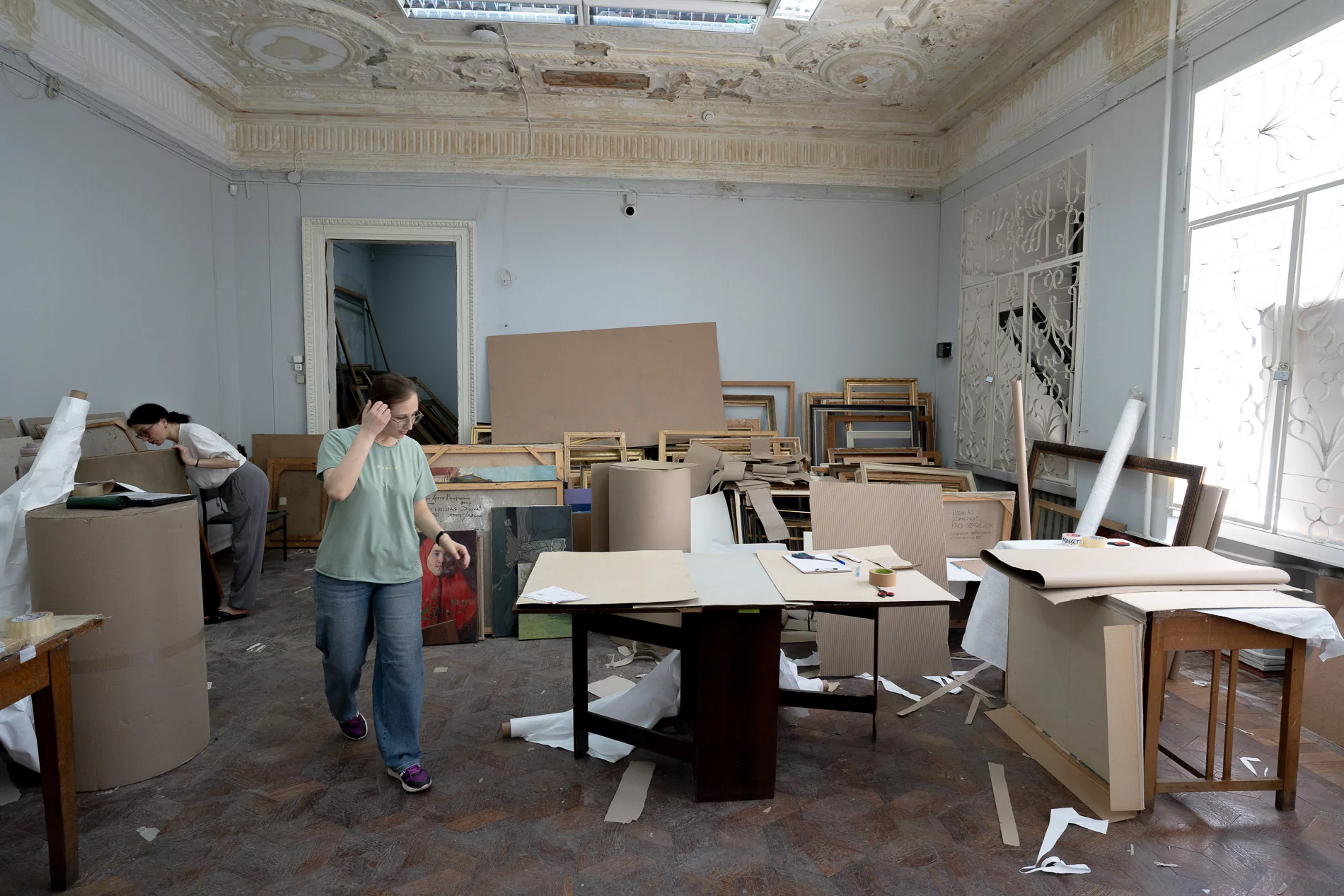 The Kharkiv Art Museum, where paintings are being evacuated / Photo: Gwara Media, Nazar Hlamazda