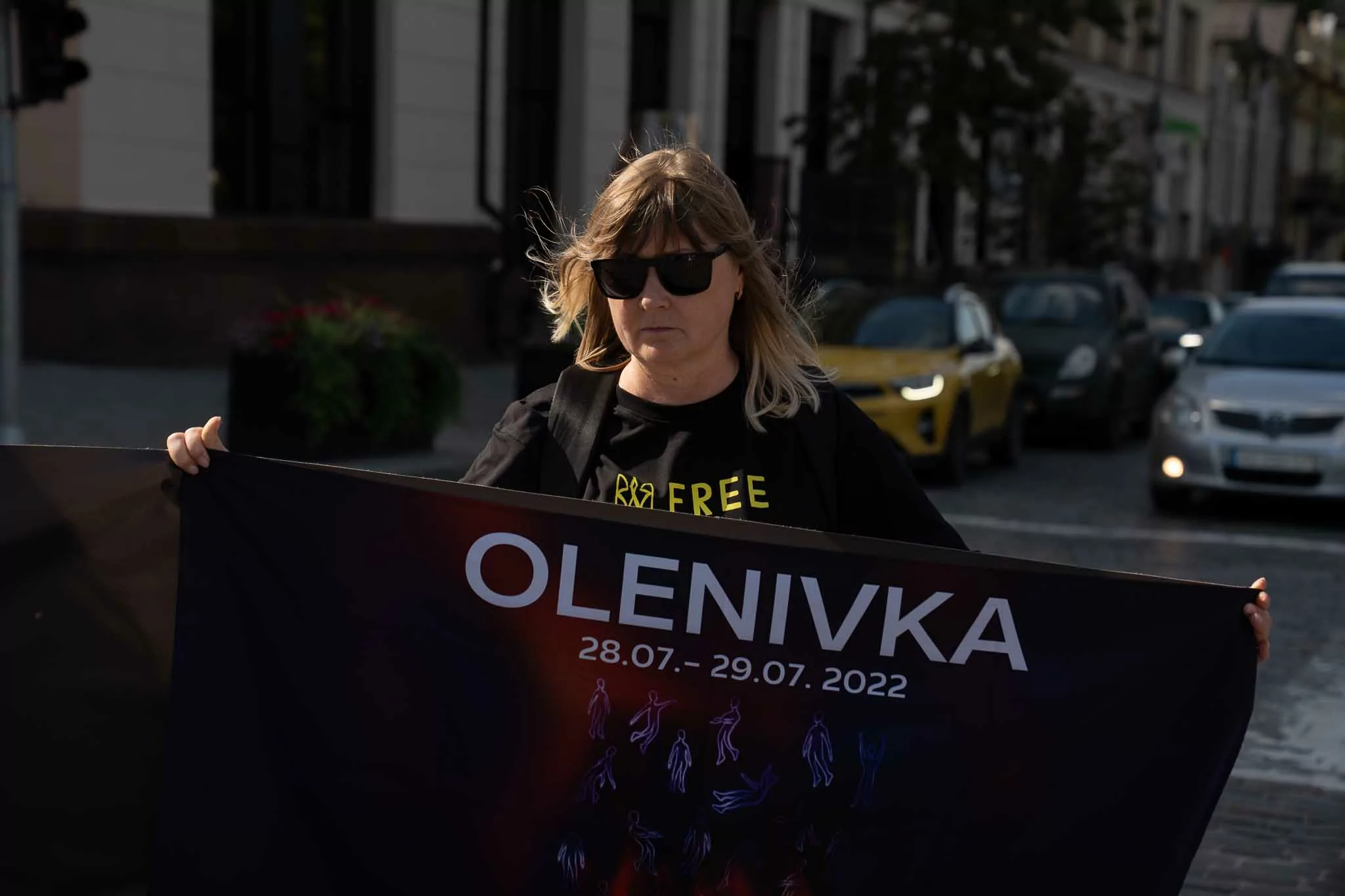 The Kharkiv local who came at the memorial event to honor Ukrainian POWs killed in Olenivka
