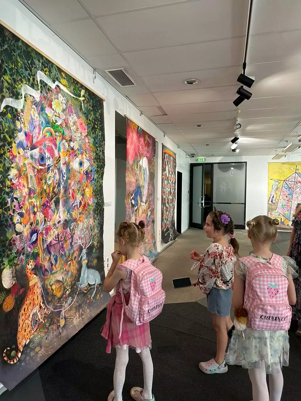 The children on Lost Fairytales exhibition