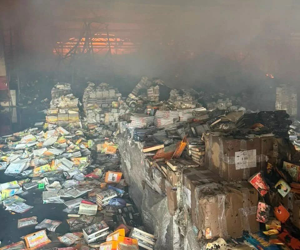 Damaged publishing business’ storage