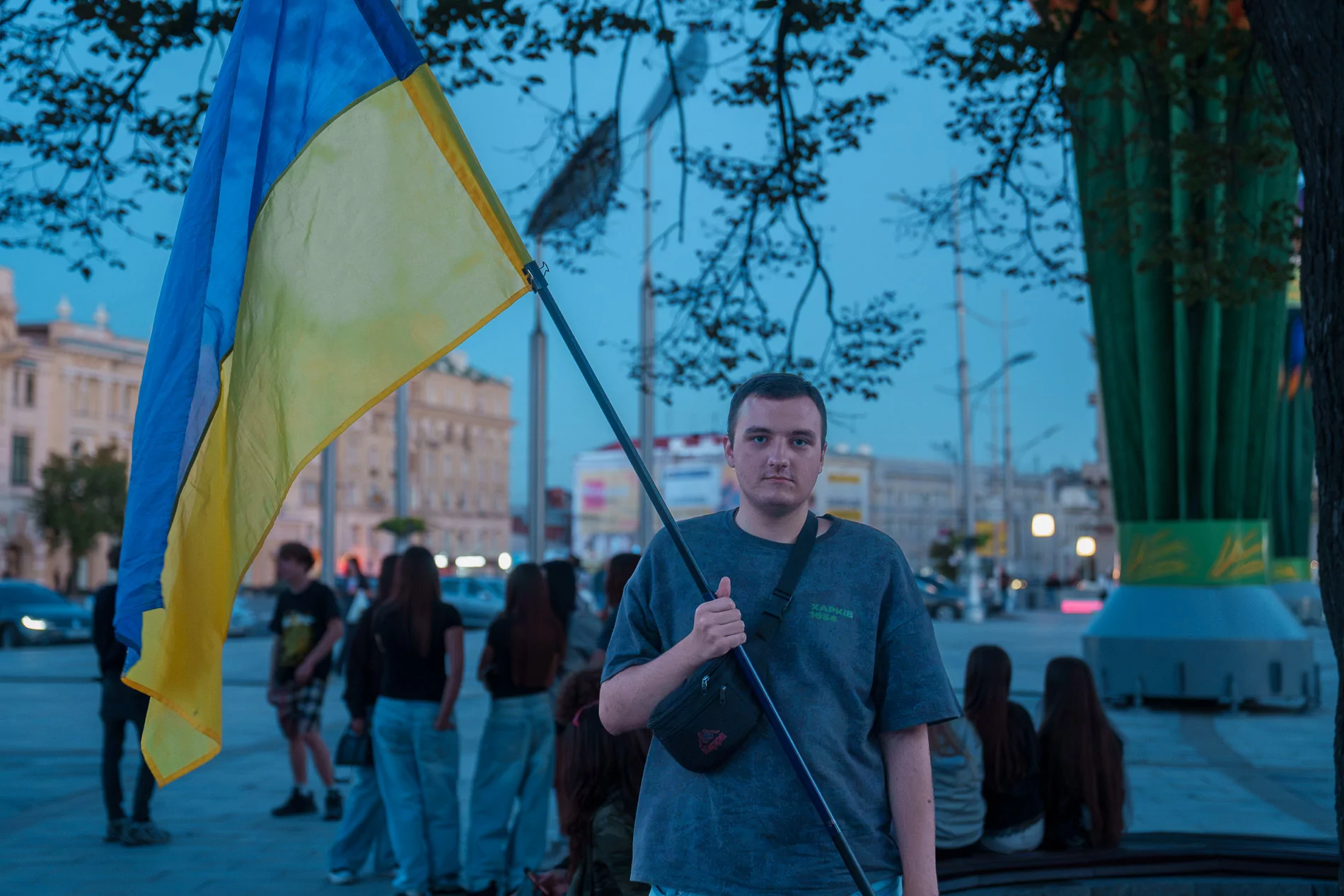 Місцевий мешканець Владислав святкує День незалежності