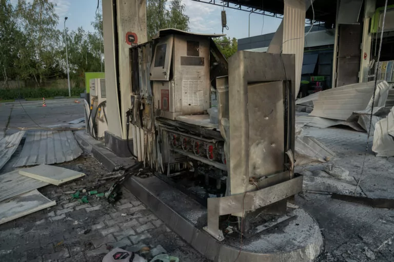 Russian jet-powered drone strikes Kharkiv gas station, kills 1, injures 5