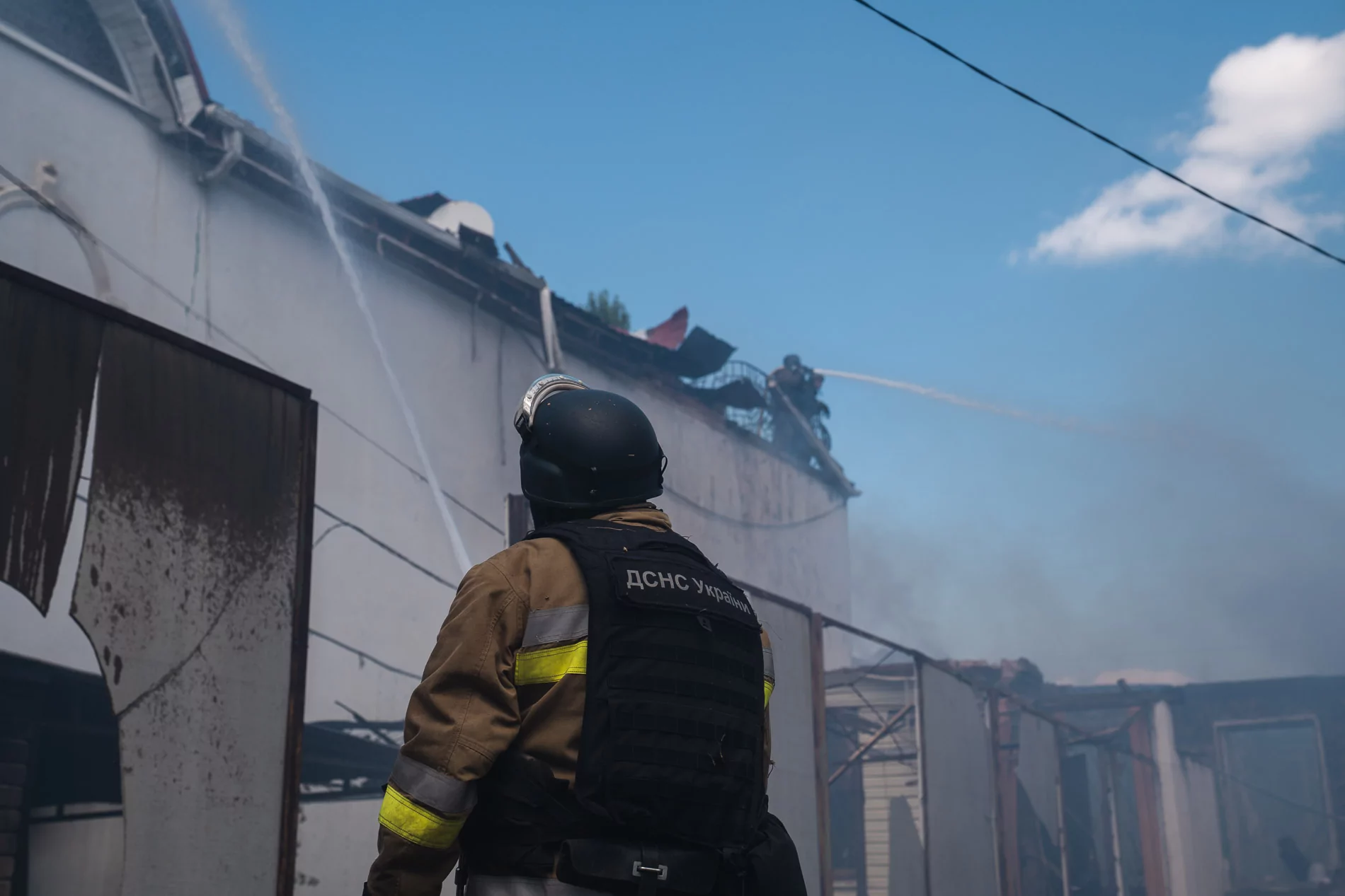 Firefighter in Kharkiv