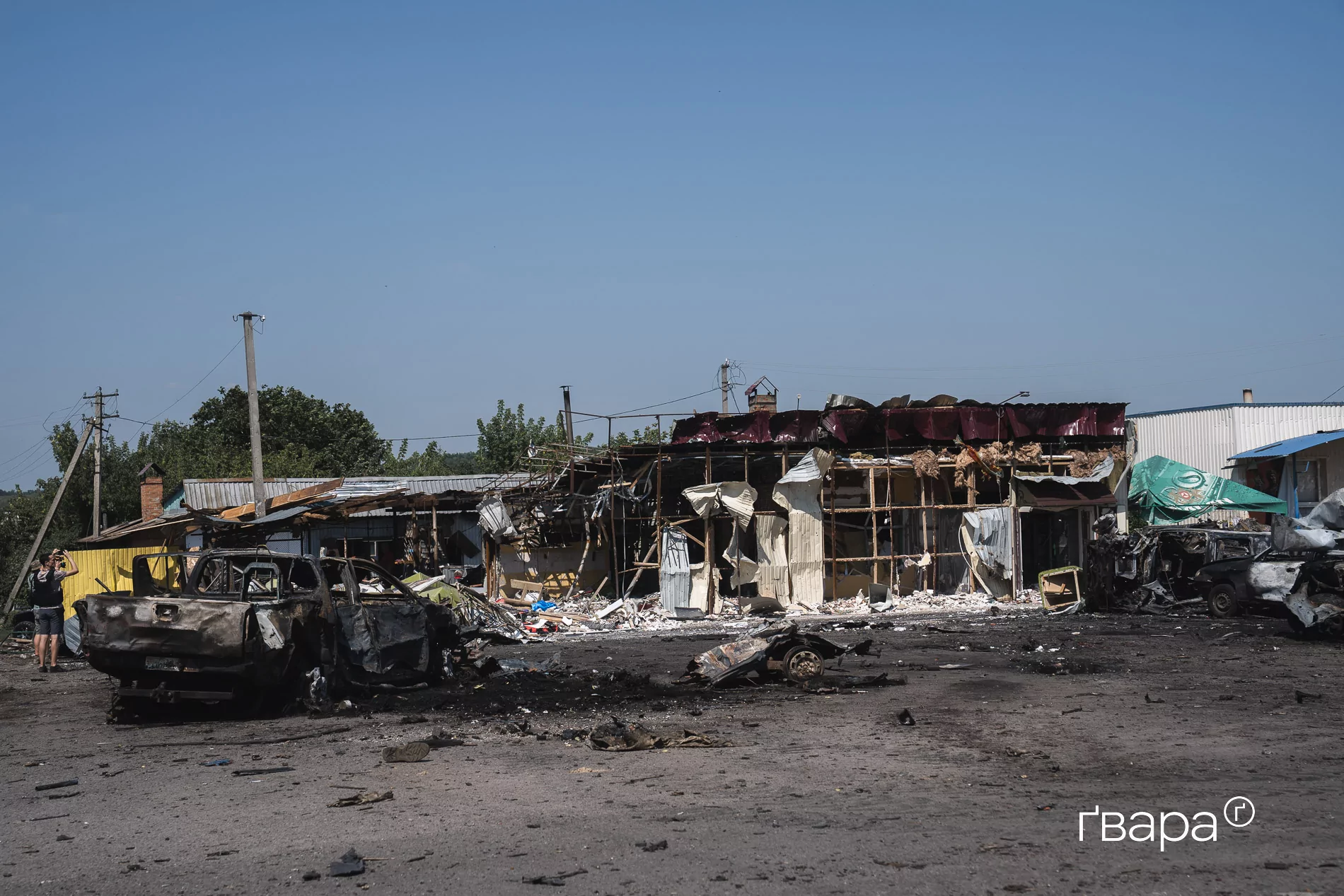 Центр Печенігів після ракетного удару
