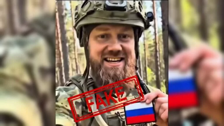 Фейк. Відео з українським військовим 118-ї ОМБр, який заявляє про перехід на бік російської армії