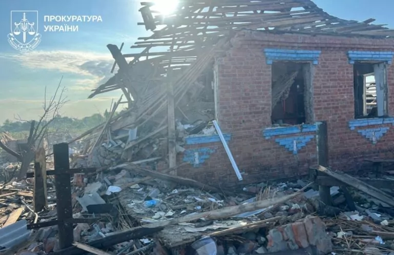 Russian drone attacks village in Chuhuiv district, kills 2, injures 2