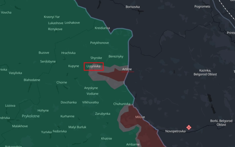 Russian forces advance near Ustynivka village in northeastern Kharkiv oblast, war monitors reports
