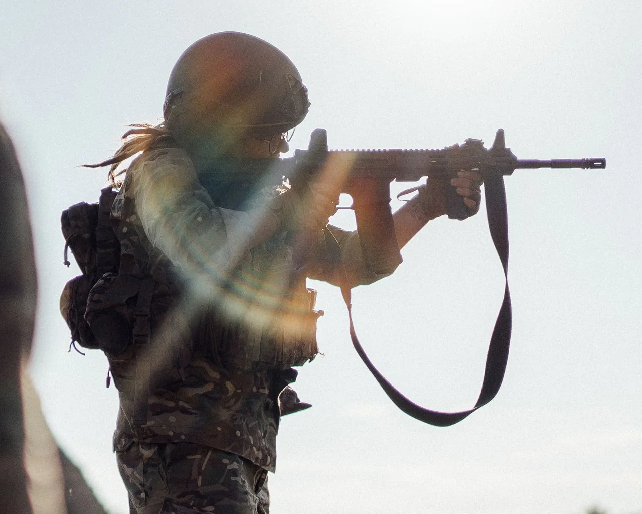 Zhuika practises shooting